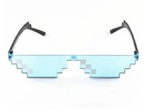pixel zonnebril blauw