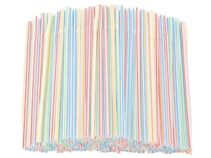 Plastic rietjes in verschillende kleuren te koop