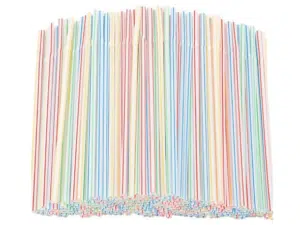 Plastic rietjes in verschillende kleuren te koop