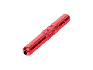 Aluminium snuifbuis rood ribbel