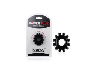 POWERPLUS FLEXIBLE COCK RING BLACK