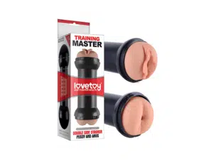 Training master double side stroker pussy and anus