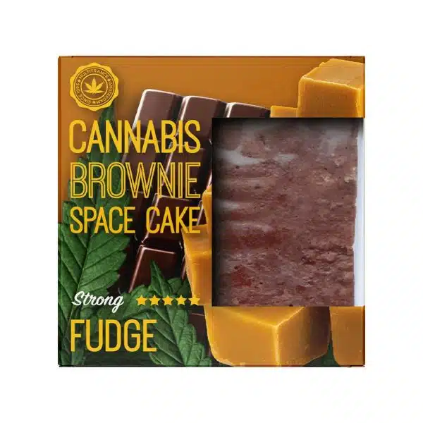 Cannabis Brownie Space Cake - Fudge