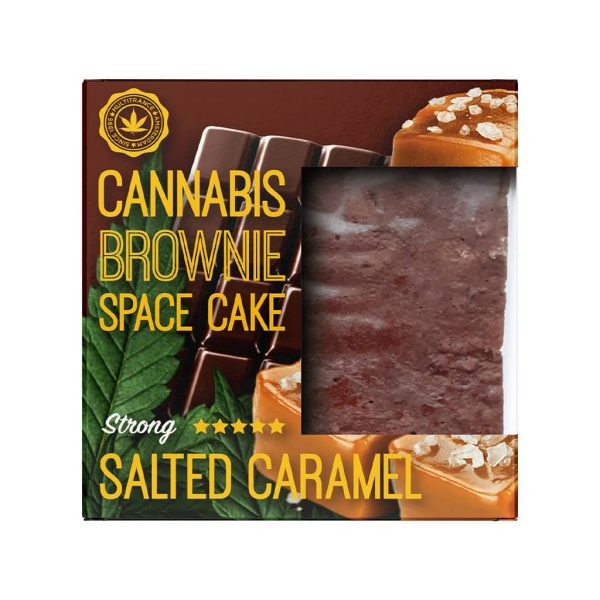 Cannabis Brownie Space Cake - Salted Caramel