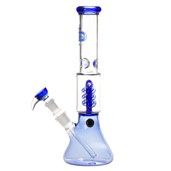 Grace Glass Blue Beaker Spiral Bong - Afbeelding 3