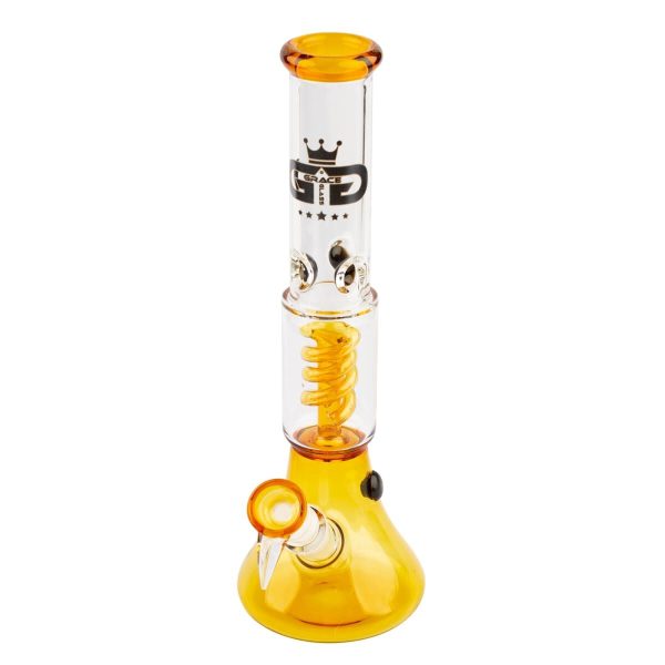 Grace Glass Orange Beaker Spiral Bong - Afbeelding 3