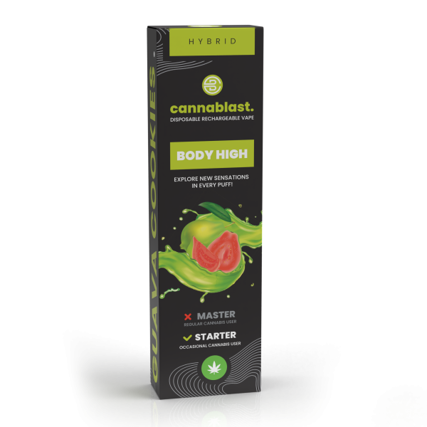 Cannablast Body High Guava Cookies Vape - 1ml Master - Afbeelding 3