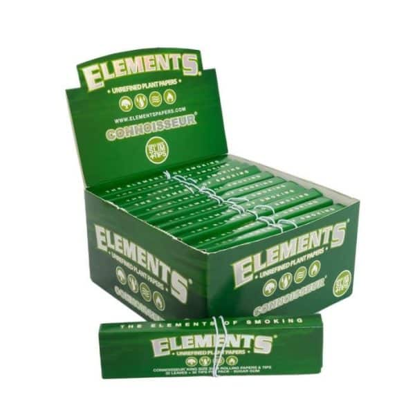 Elements Green Connoisseur - Kingsize Slim + Tips Количество: 2 шт. в упаковке - Изображение XNUMX