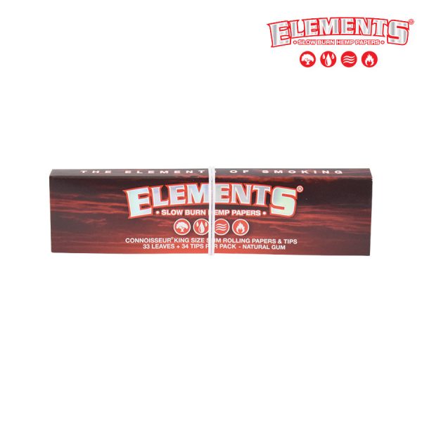 Elements Red Connoisseur - Kingsize Slim + Tips Menge: Einzelpackung
