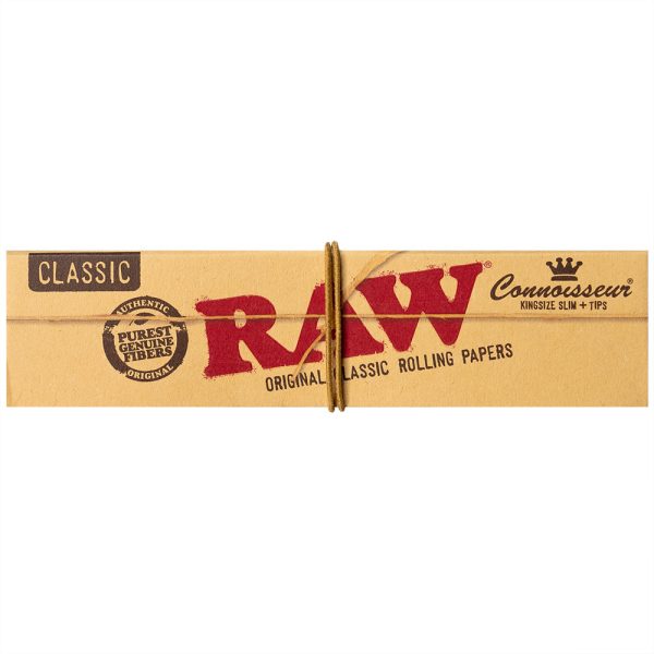 RAW Connoisseur - Kingsize Slim + Tips Количество: Коробка