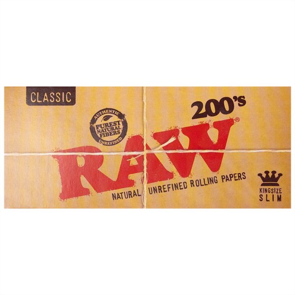 RAW Classic Papers 200 stk. - Kingsize Slim Antall: Enkeltpakke