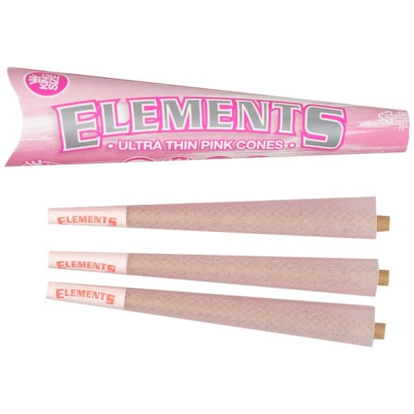 Elements Pink Cones - King Size - 3 Cones