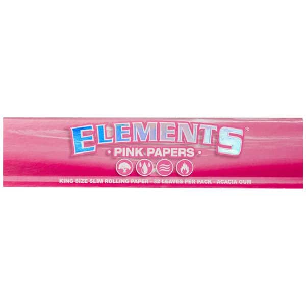 Elements Pink Papers - Kingsize Slim Quantity: Single Pack