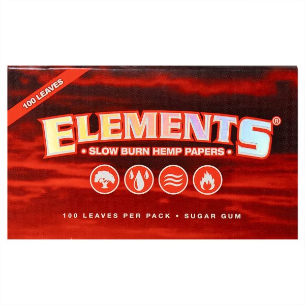 Elements Red Papers - Single Wide Double Aantal : Doos