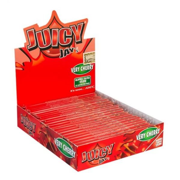 Juicy Jays Cherry - Kingsize Slim Ilość: Pudełko - Obraz 2