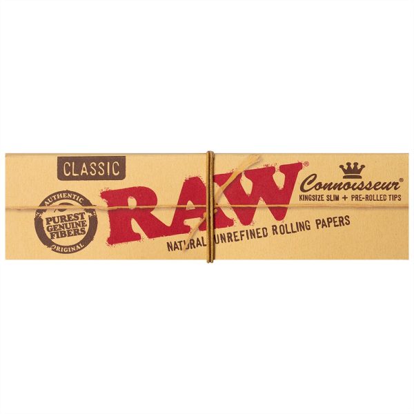 RAW Connoisseur — Kingsize Slim + Pre-Roaded Tips Количество: Коробка — Изображение 2